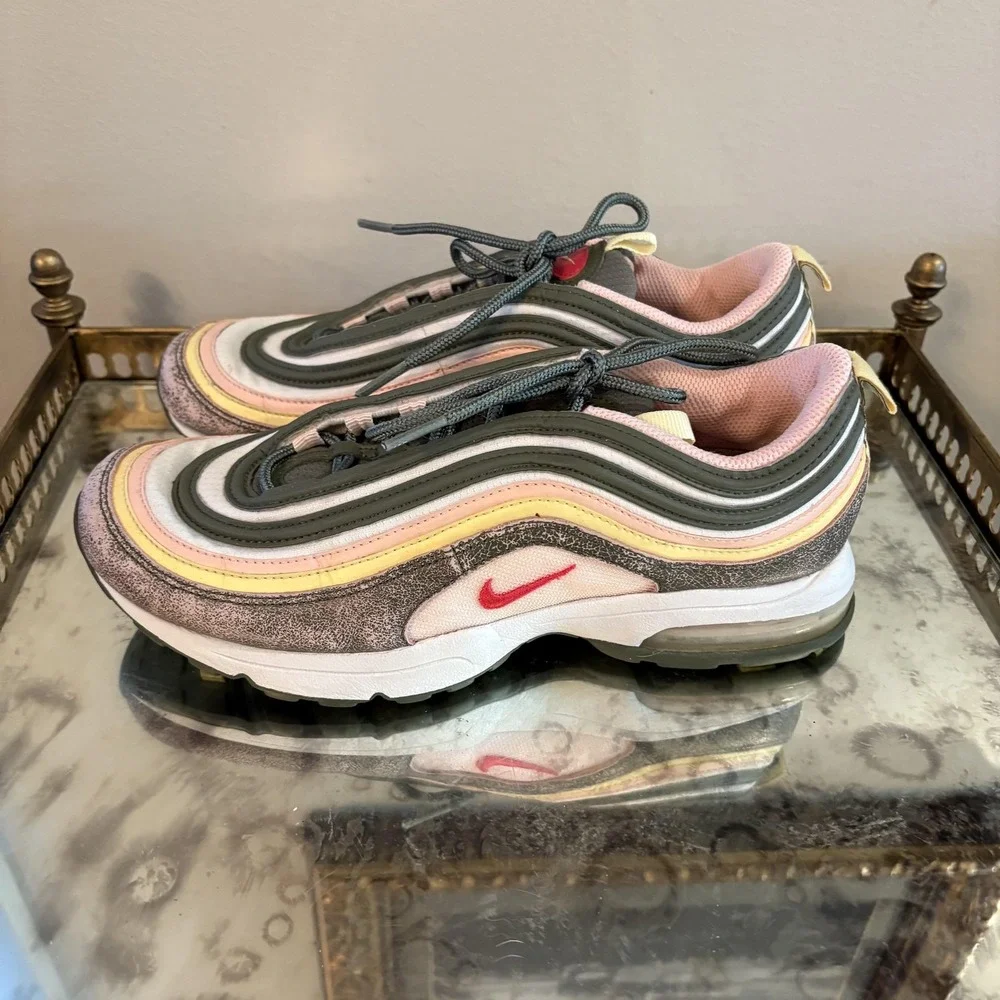 Nike Air Max 97 Shoes Womens Size 7.5 Easter Egg 317979-361‎ Sneakers